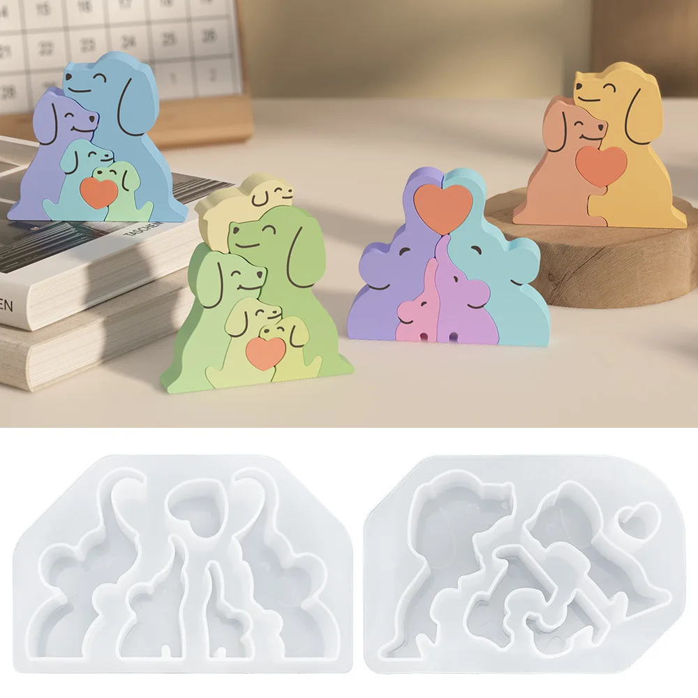 Soap Making Chemical - Animales familia amor abrazo vela de