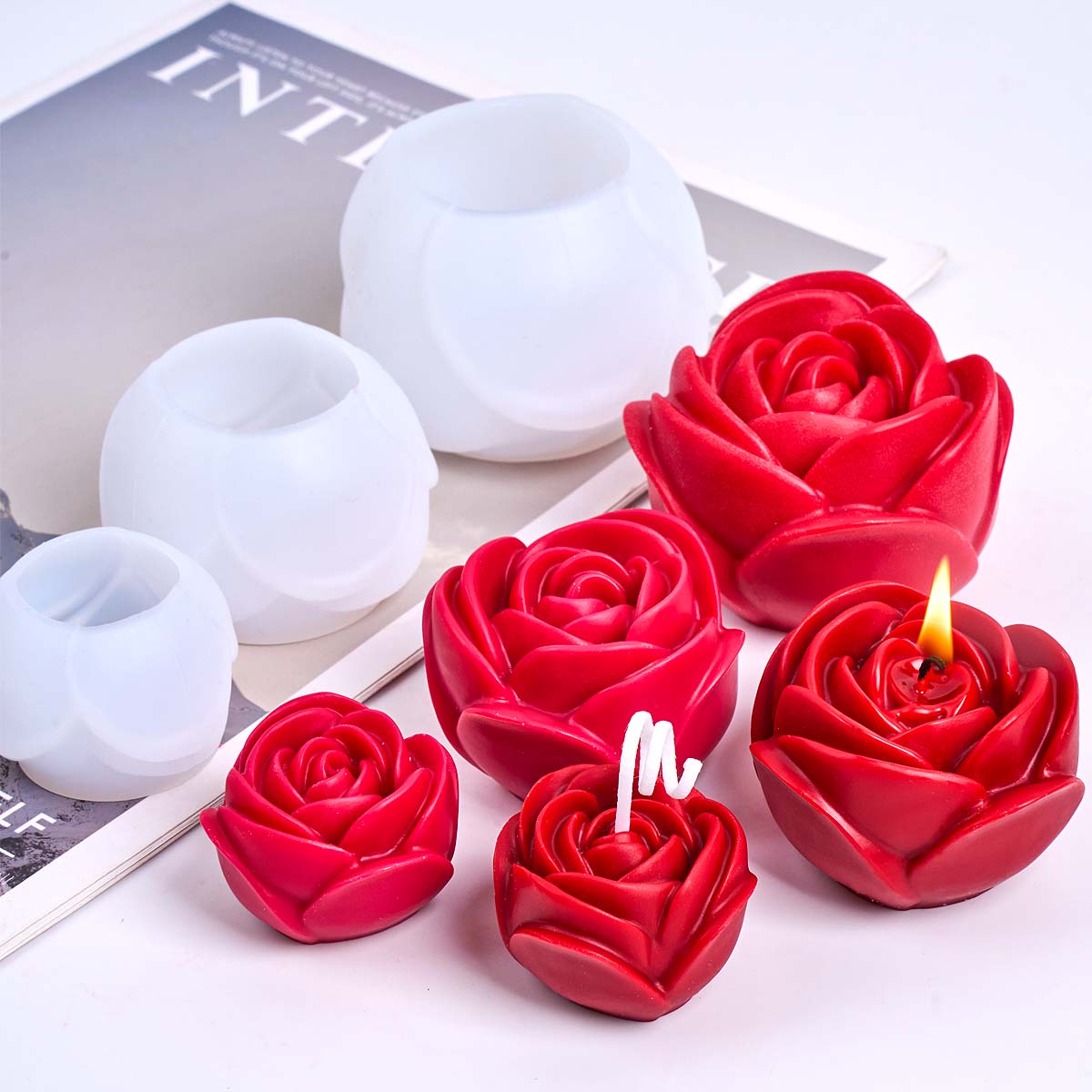 Soap Making Scents - Molde de vela de silicona con